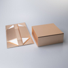 Rose Gold Wedding Jewelry Gift Boxes Paper With Magnetic Lid