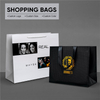 2022 New Personalized Boutique Advertising Shopping Paper Bags with Own Logo Bulk