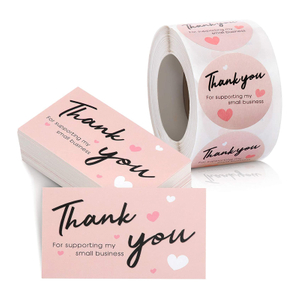 Handmade Decoration Ice Cream Luxury Thank You Cards Custom With Logo