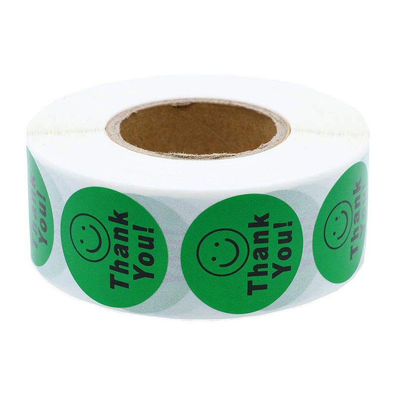 Customized Thank You Stickers Seals Packaging Pink Shipping Labels For Online Store
