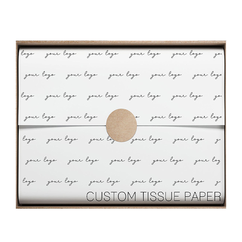 Custom Logo Black And Gold Tissue Wrapping Paper Roll